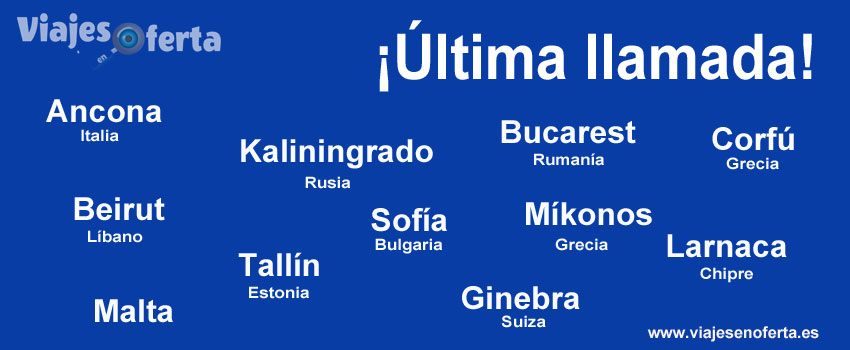Última llamada para tus vuelos de Verano!