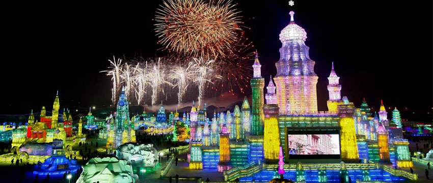 Festival de esculturas de Hielo en Harbin China