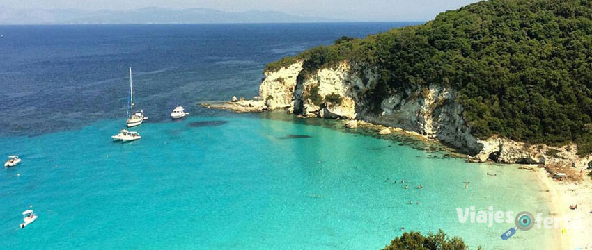 Grecia playa de Voutoumi Antipaxos