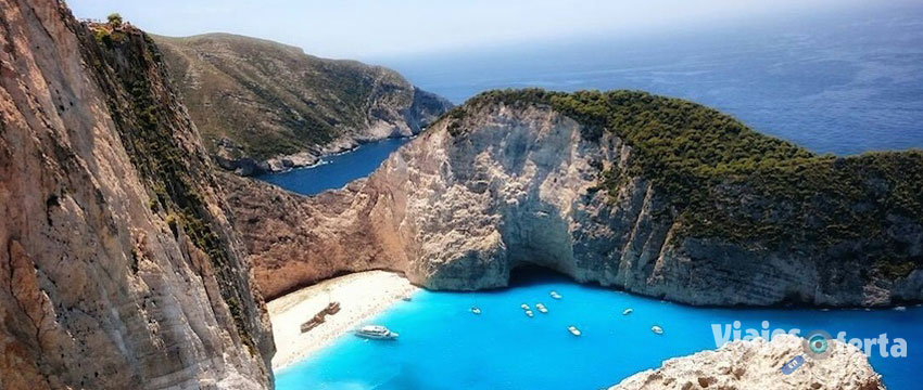 Playa de Navagio en Grecia