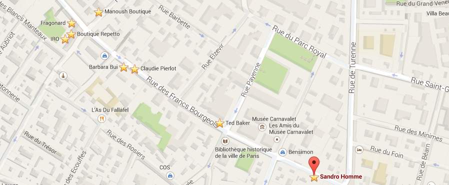 Mapa de compras por París