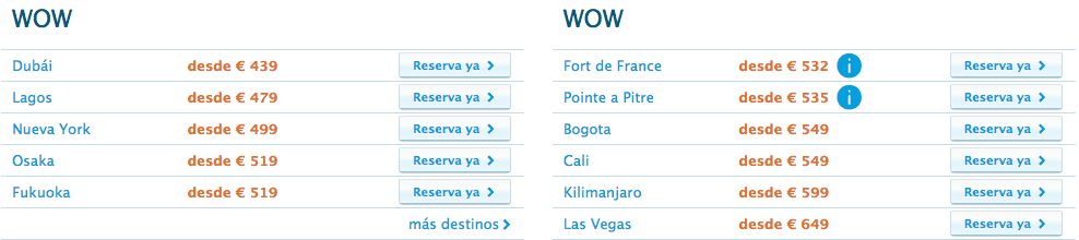 viajes en oferta con KLM